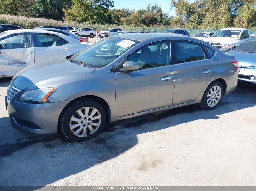 2013 Nissan Sentra Sv VIN: 3N1AB7AP6DL775725 Lot: 40619809