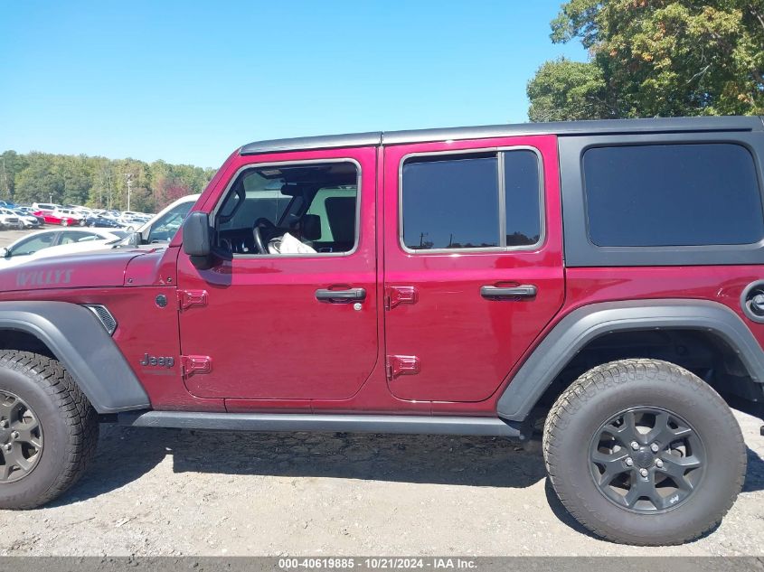 2021 Jeep Wrangler Unlimited Sport VIN: 1C4HJXDN1MW650554 Lot: 40619885