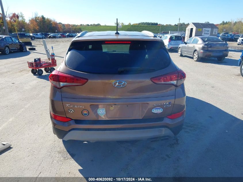 2017 Hyundai Tucson Sport VIN: KM8J3CA27HU392794 Lot: 40620092