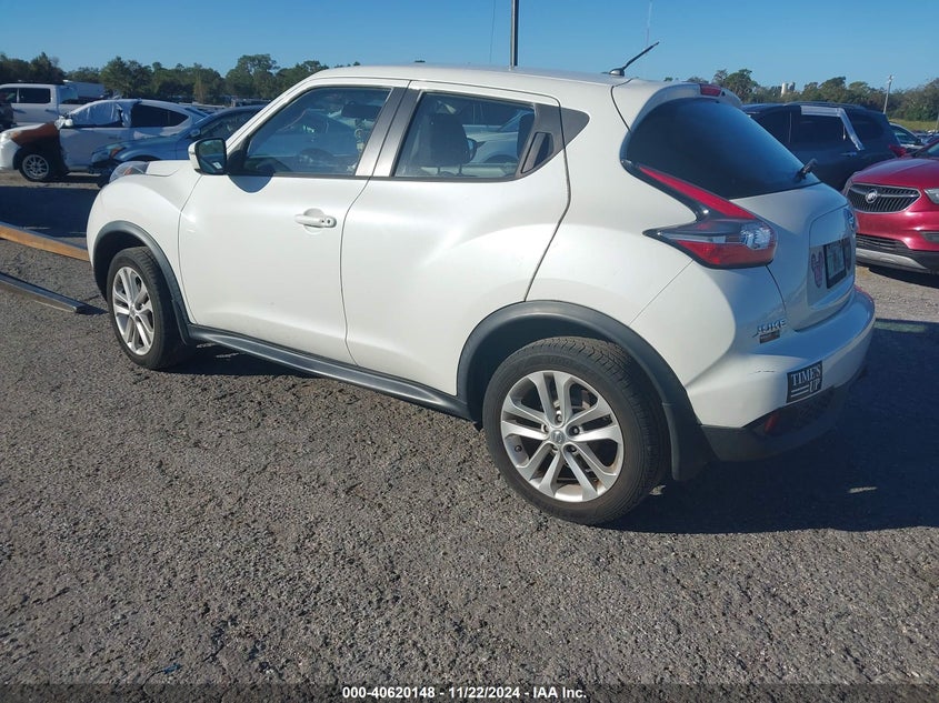 Vin: jn8af5mv6ft557514, lot: 41109225, nissan juke s 20153