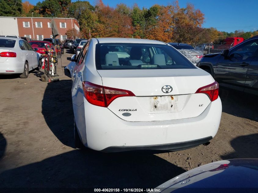 2018 Toyota Corolla Le VIN: 2T1BURHE0JC040264 Lot: 40620158