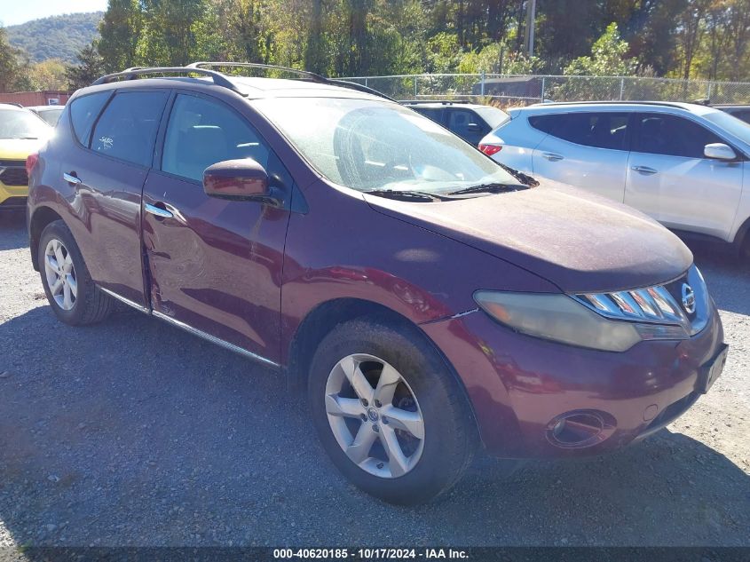 2009 Nissan Murano Sl VIN: JN8AZ18W19W208721 Lot: 40620185