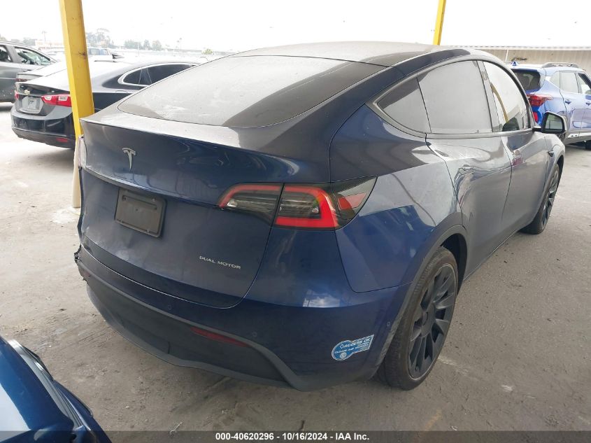 2021 Tesla Model Y Long Range Dual Motor All-Wheel Drive VIN: 5YJYGDEE2MF070732 Lot: 40620296