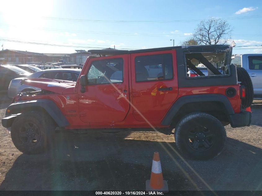 2017 Jeep Wrangler Unlimited Sport 4X4 VIN: 1C4BJWDG4HL561974 Lot: 40620320