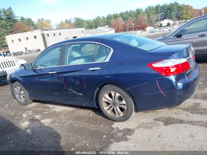 2013 Honda Accord Lx VIN: 1HGCR2F35DA095737 Lot: 40620322