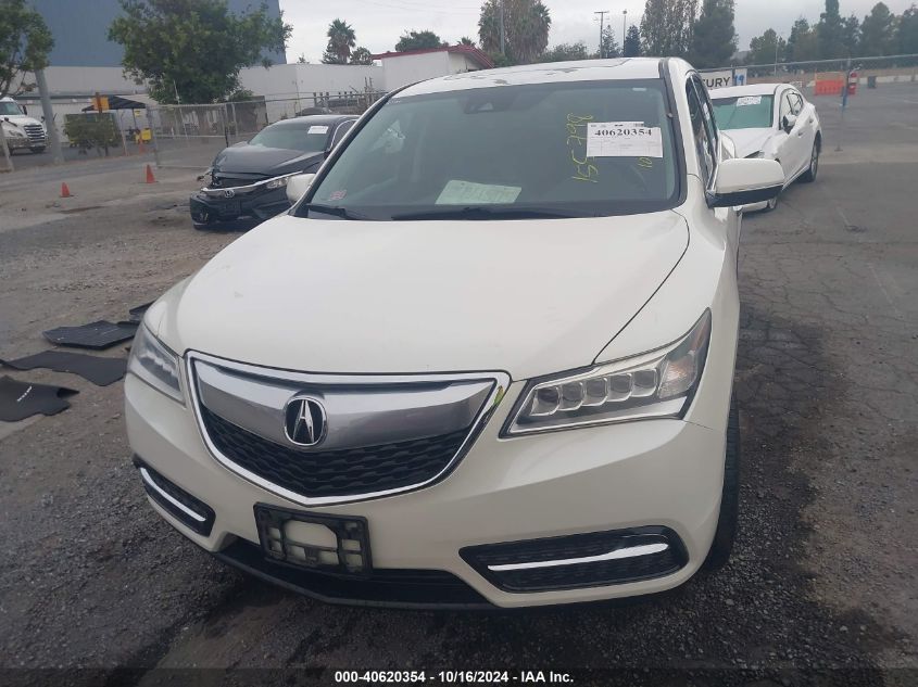 2016 Acura Mdx Technology Acurawatch Plus Packages/Technology Package VIN: 5FRYD4H46GB039935 Lot: 40620354