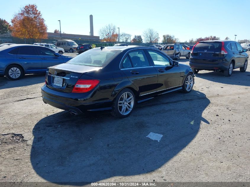 2014 Mercedes-Benz C 300 Luxury 4Matic/Sport 4Matic VIN: WDDGF8AB7ER318427 Lot: 40620394