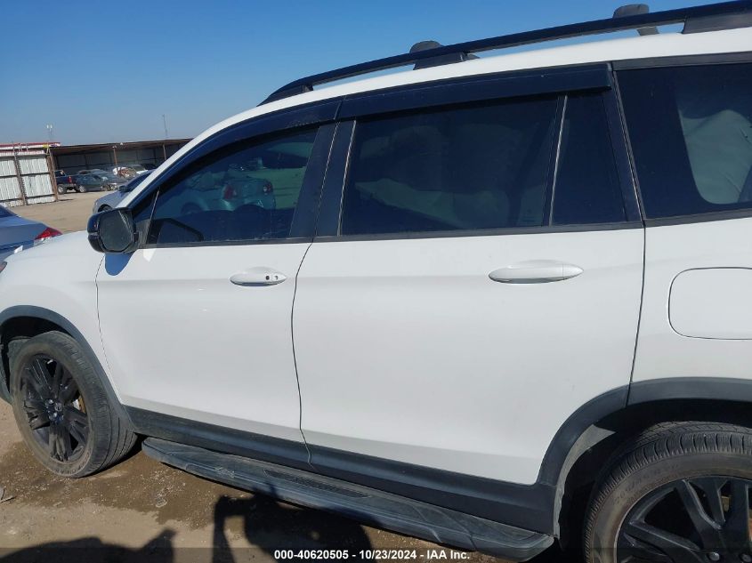 2019 Honda Passport Touring VIN: 5FNYF8H98KB030158 Lot: 40620505