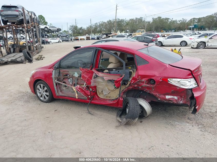 2012 Hyundai Accent Gls VIN: KMHCU4AE8CU099971 Lot: 40620693