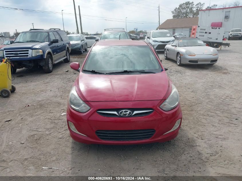 2012 Hyundai Accent Gls VIN: KMHCU4AE8CU099971 Lot: 40620693