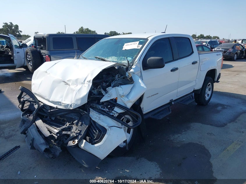 VIN 1GCGTBEN3M1204622 2021 CHEVROLET COLORADO 4WD  SHORT BOX WT