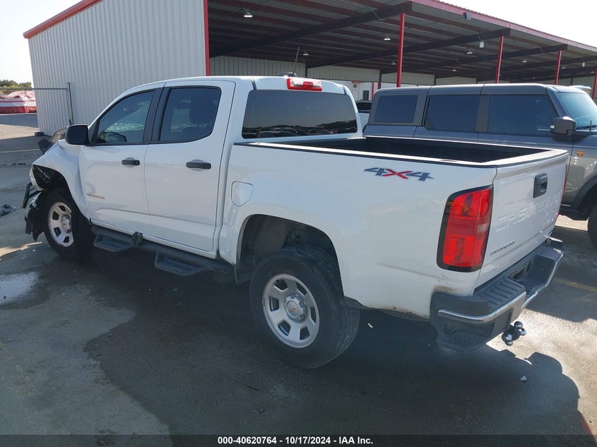 VIN 1GCGTBEN3M1204622 2021 CHEVROLET COLORADO 4WD  SHORT BOX WT