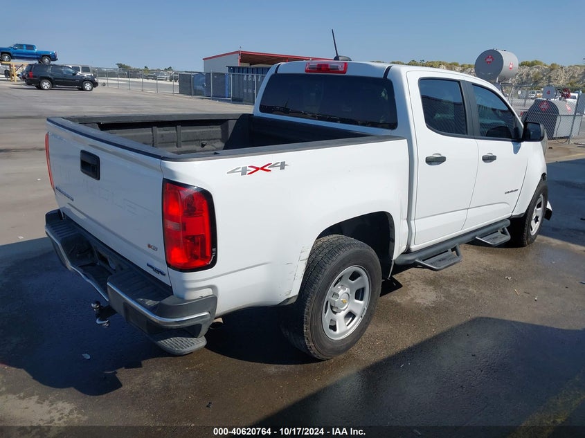 VIN 1GCGTBEN3M1204622 2021 CHEVROLET COLORADO 4WD  SHORT BOX WT