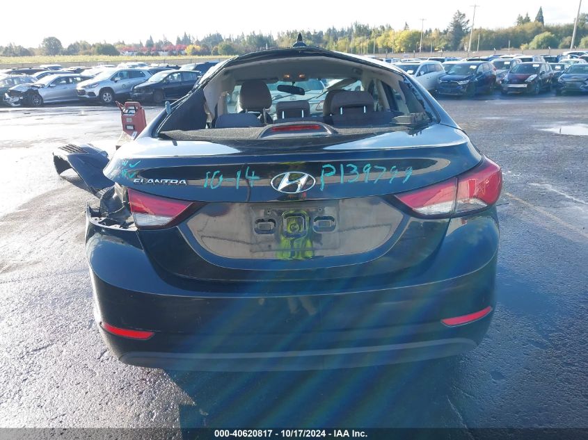 2015 Hyundai Elantra Se VIN: KMHDH4AE3FU264757 Lot: 40620817