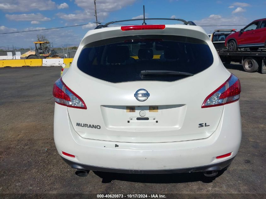 2013 Nissan Murano Sl VIN: JN8AZ1MU2DW201788 Lot: 40620873