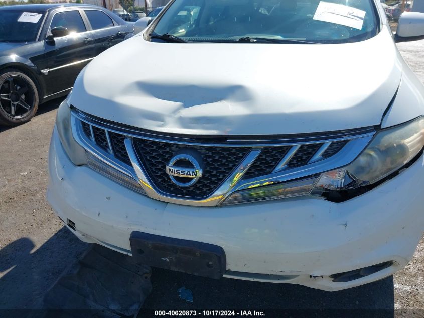 2013 Nissan Murano Sl VIN: JN8AZ1MU2DW201788 Lot: 40620873