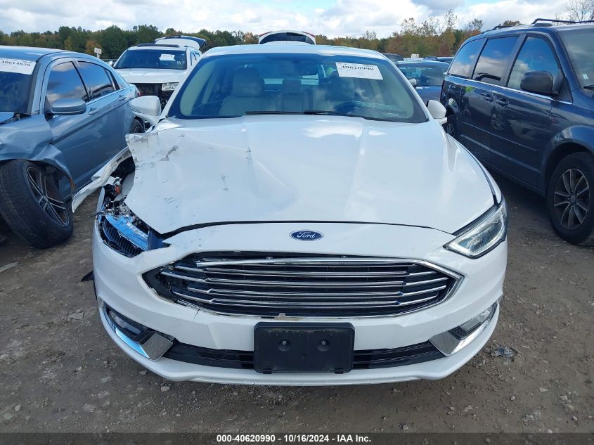 2017 Ford Fusion Hybrid Titanium VIN: 3FA6P0RU6HR375436 Lot: 40620990