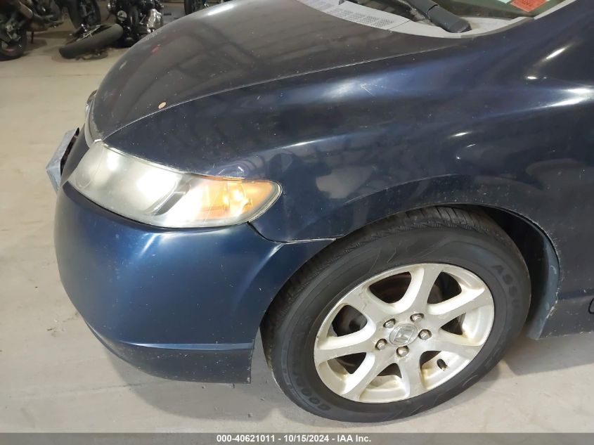 2007 Honda Civic Lx VIN: 1HGFA16587L082750 Lot: 40621011