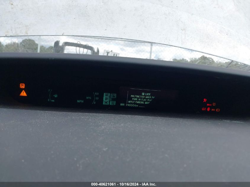 2011 Toyota Prius Two VIN: JTDKN3DU6B1471978 Lot: 40621061