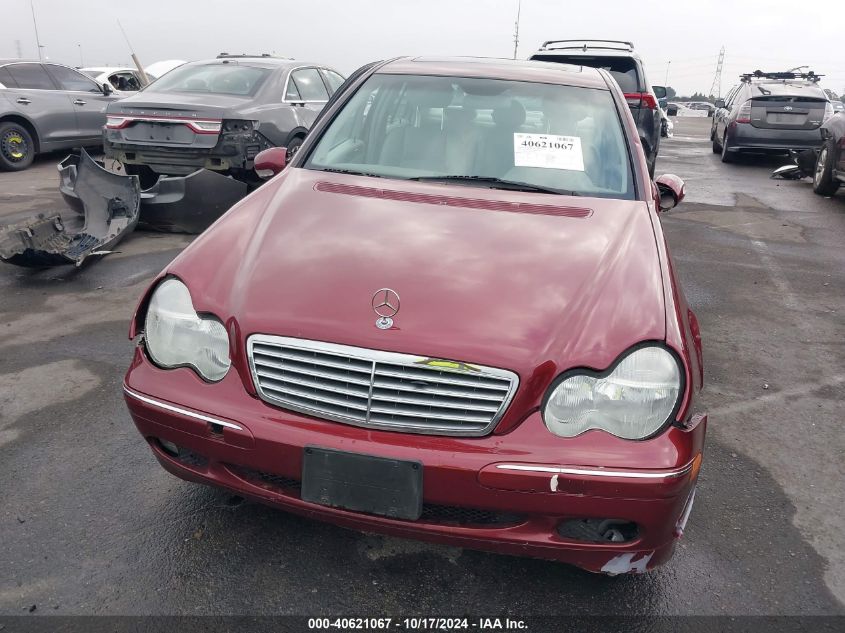 2001 Mercedes-Benz C 320 320 VIN: WDBRF64J51F069632 Lot: 40621067