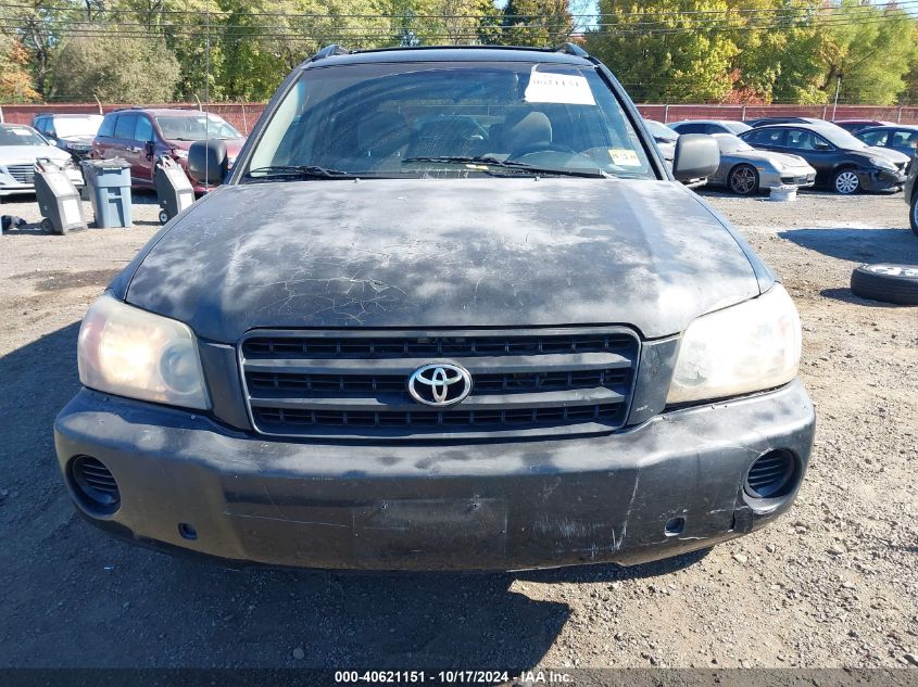 2003 Toyota Highlander V6 VIN: JTEHF21A830154542 Lot: 40621151