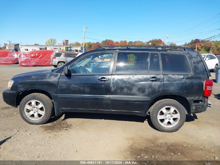 2003 Toyota Highlander V6 VIN: JTEHF21A830154542 Lot: 40621151