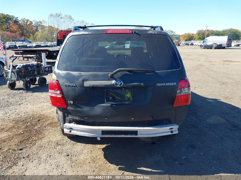 2003 Toyota Highlander V6 VIN: JTEHF21A830154542 Lot: 40621151