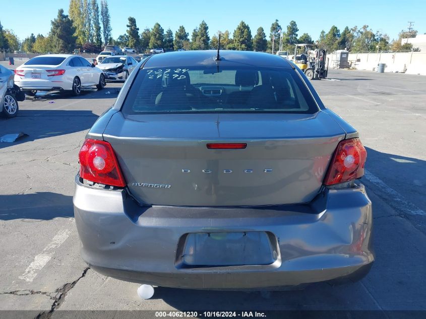 2013 Dodge Avenger Se VIN: 1C3CDZAB1DN740255 Lot: 40621230