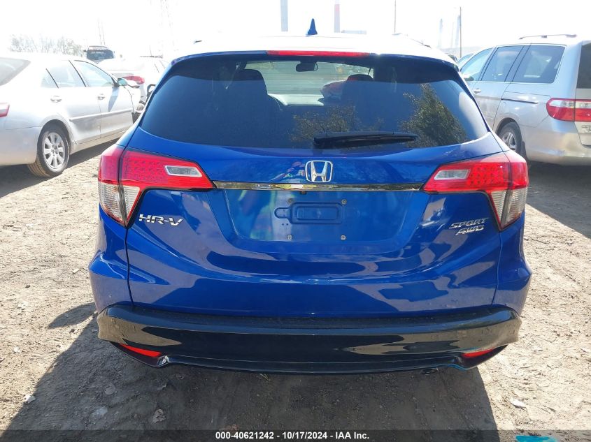 2022 Honda Hr-V Awd Sport VIN: 3CZRU6H10NM767048 Lot: 40621242