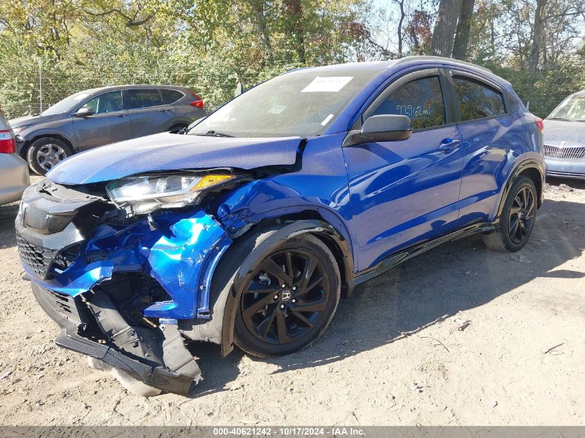 2022 Honda Hr-V Awd Sport VIN: 3CZRU6H10NM767048 Lot: 40621242