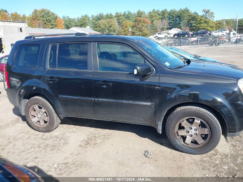 2011 Honda Pilot Touring VIN: 5FNYF4H95BB084316 Lot: 40621451