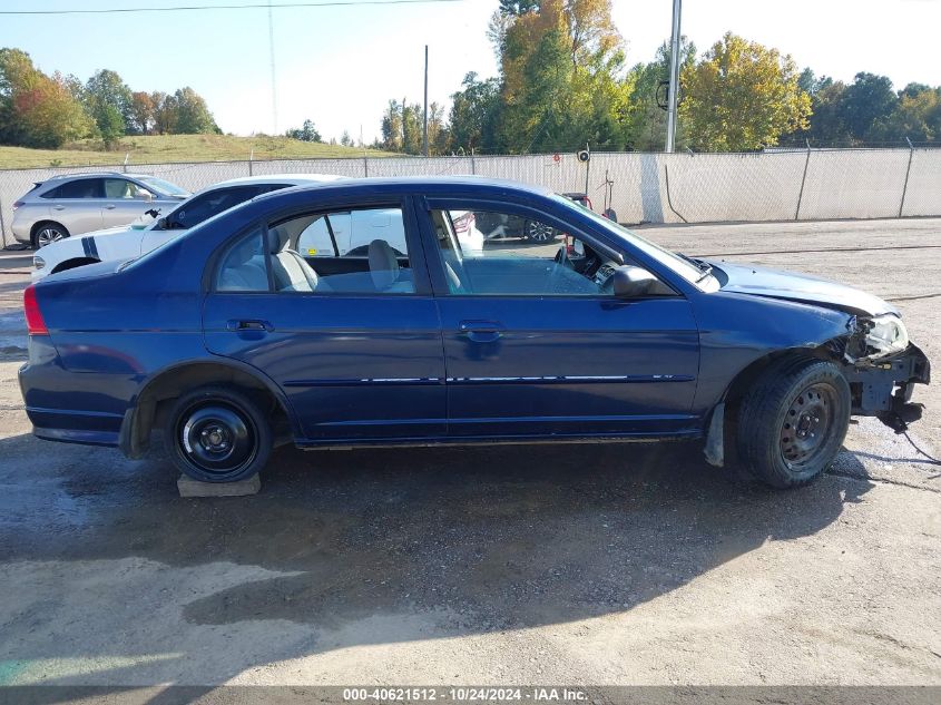 2004 Honda Civic Lx VIN: 2HGES16534H525565 Lot: 40621512