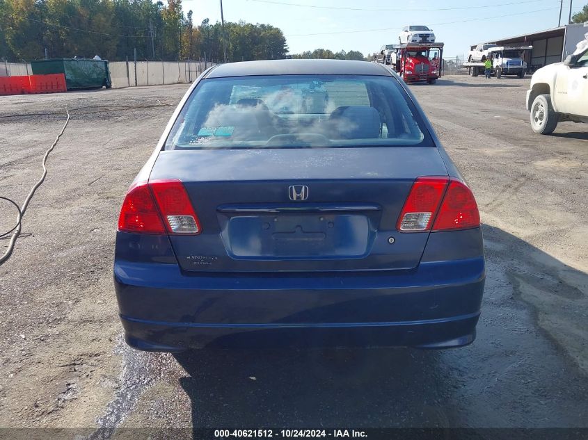 2004 Honda Civic Lx VIN: 2HGES16534H525565 Lot: 40621512