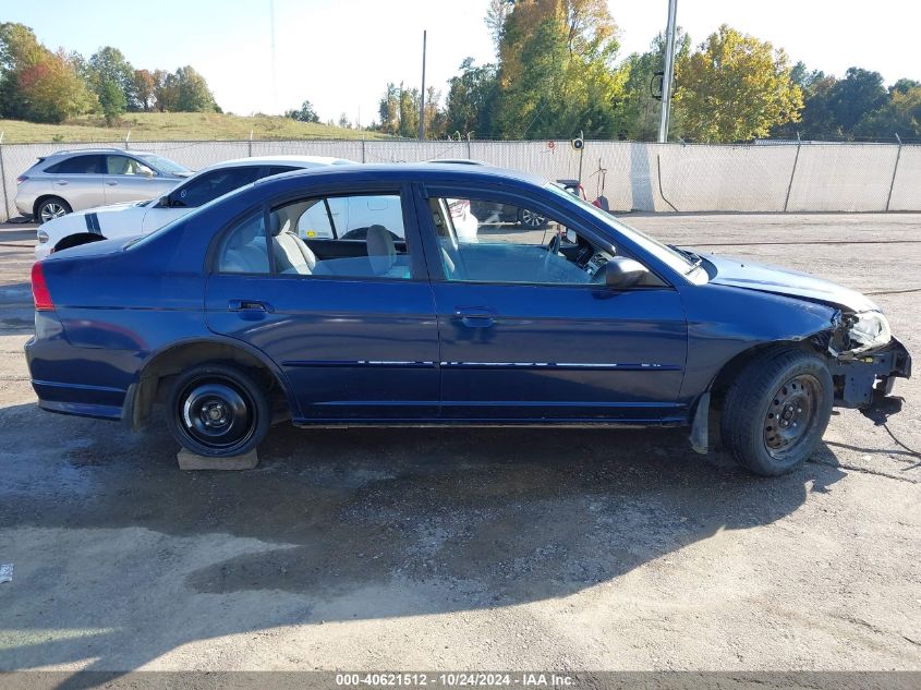 2004 Honda Civic Lx VIN: 2HGES16534H525565 Lot: 40621512