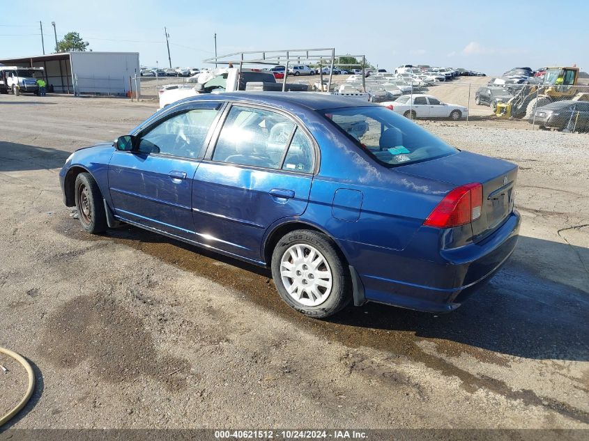 2004 Honda Civic Lx VIN: 2HGES16534H525565 Lot: 40621512