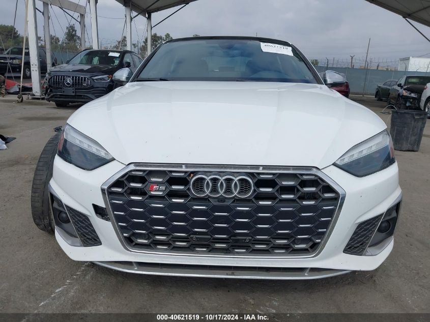 2022 Audi S5 Sportback Premium Tfsi Quattro Tiptronic VIN: WAUA4CF51NA033679 Lot: 40621519