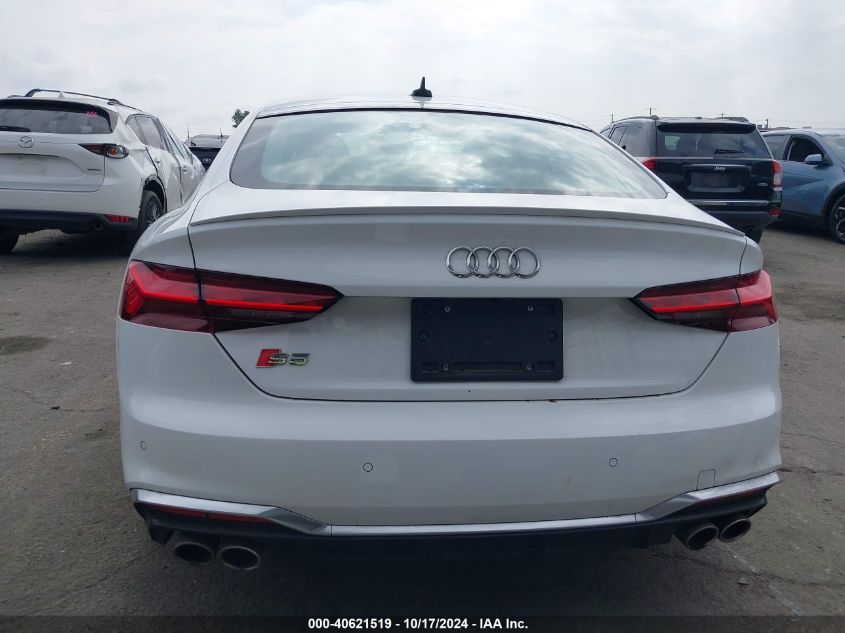 2022 Audi S5 Sportback Premium Tfsi Quattro Tiptronic VIN: WAUA4CF51NA033679 Lot: 40621519