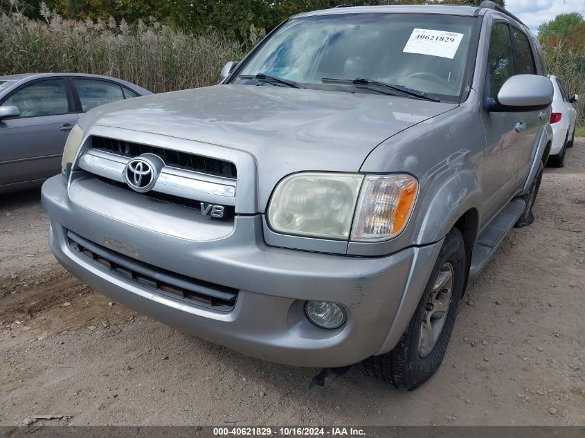 2006 Toyota Sequoia Sr5 V8 VIN: 5TDBT44A56S263214 Lot: 40621829