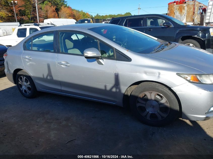 2013 Honda Civic Hybrid VIN: 19XFB4F20DE202189 Lot: 40621866