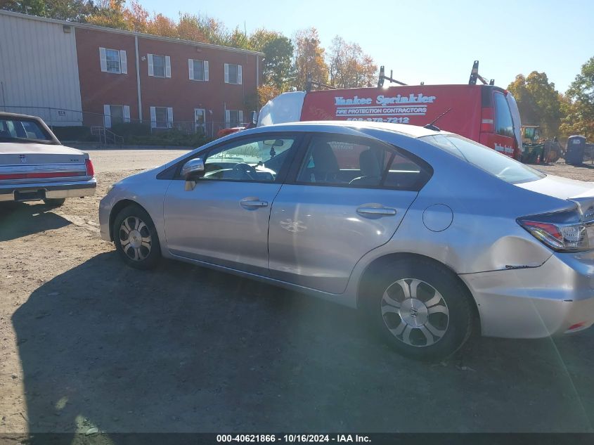 2013 Honda Civic Hybrid VIN: 19XFB4F20DE202189 Lot: 40621866