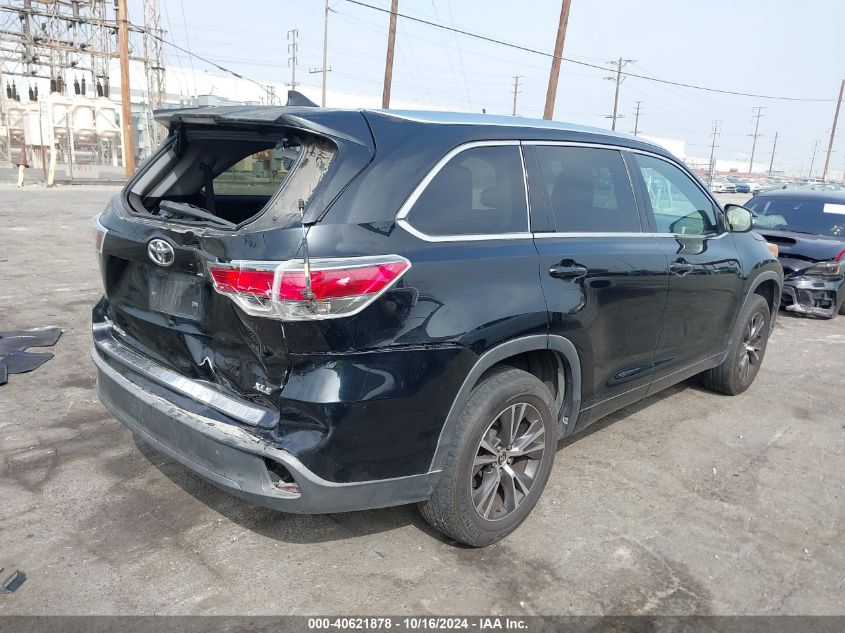 VIN 5TDKKRFH5GS134563 2016 Toyota Highlander, Xle V6 no.4