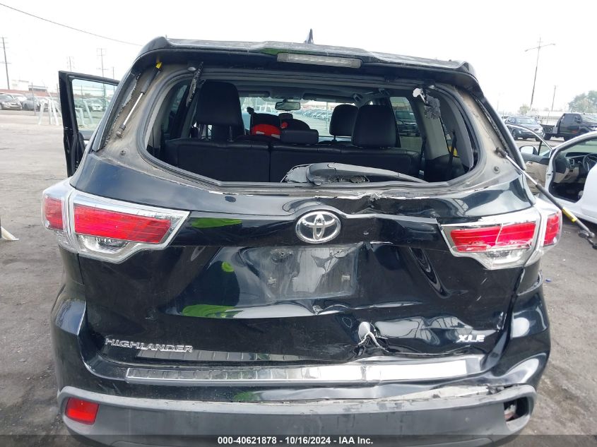 VIN 5TDKKRFH5GS134563 2016 Toyota Highlander, Xle V6 no.6