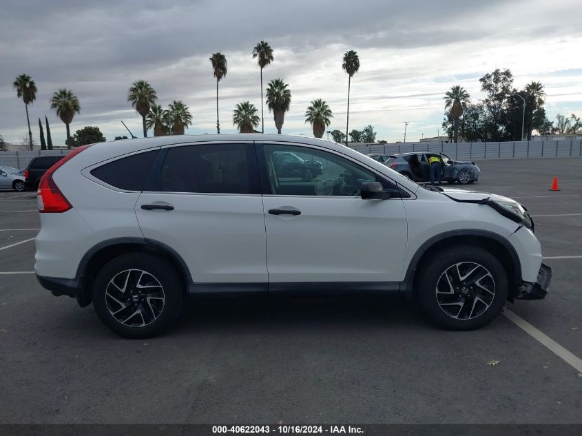 2016 Honda Cr-V Se VIN: 5J6RM3H49GL005138 Lot: 40622043