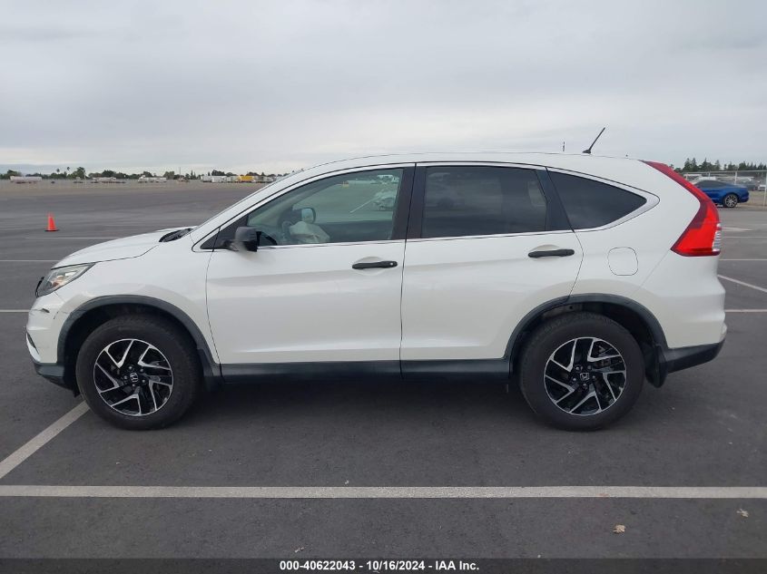 2016 Honda Cr-V Se VIN: 5J6RM3H49GL005138 Lot: 40622043