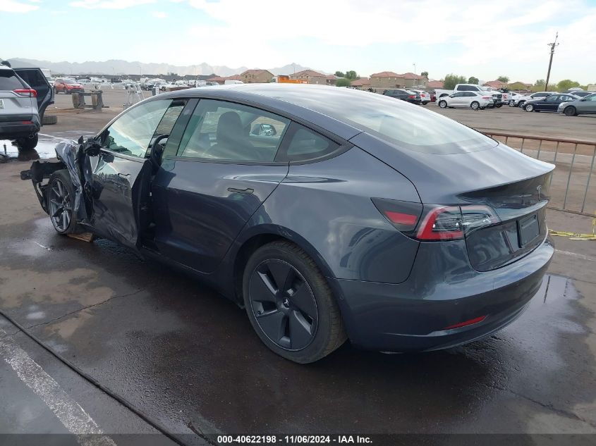 2022 TESLA MODEL 3 U   U(VIN: 5YJ3E1EB5NF185945