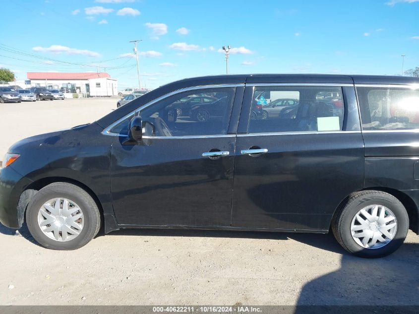 2014 Nissan Quest S VIN: JN8AE2KP6E9105841 Lot: 40622211