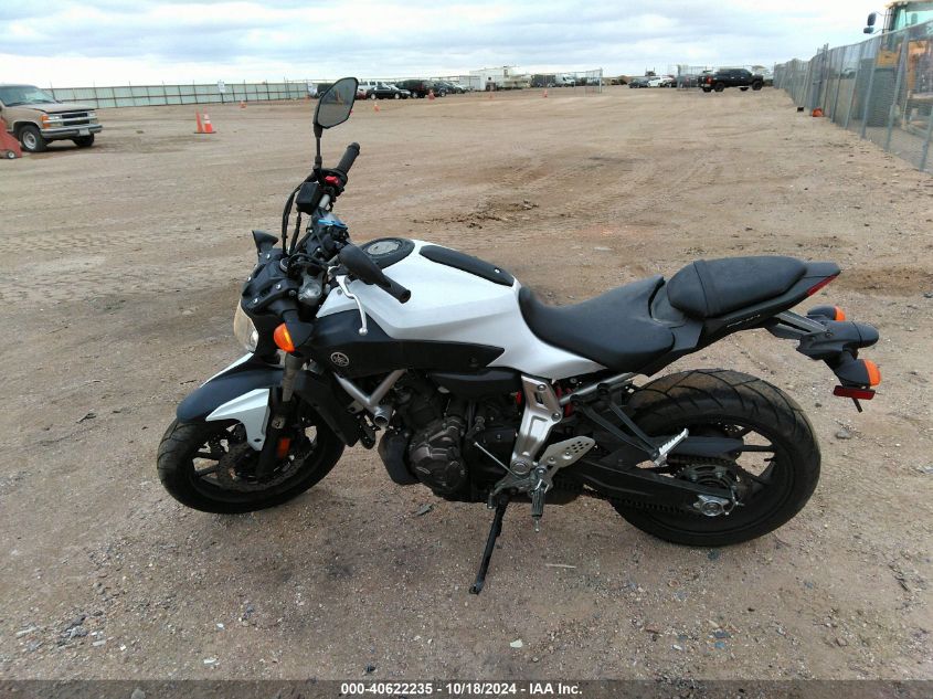 2015 Yamaha Fz07 VIN: JYARM06E5FA000458 Lot: 40622235