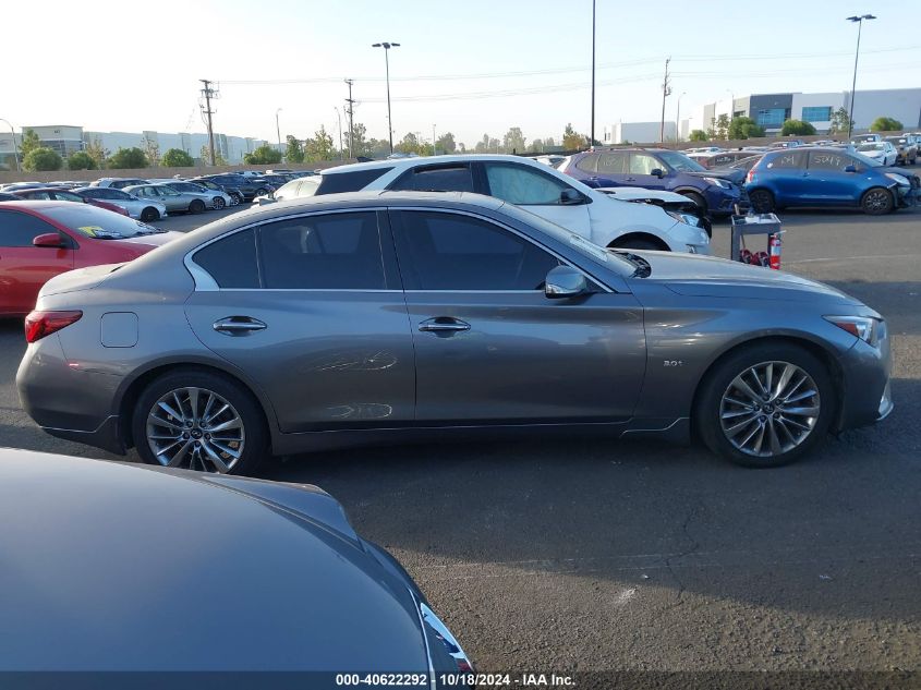 2018 Infiniti Q50 3.0T Luxe VIN: JN1EV7AP3JM352031 Lot: 40622292