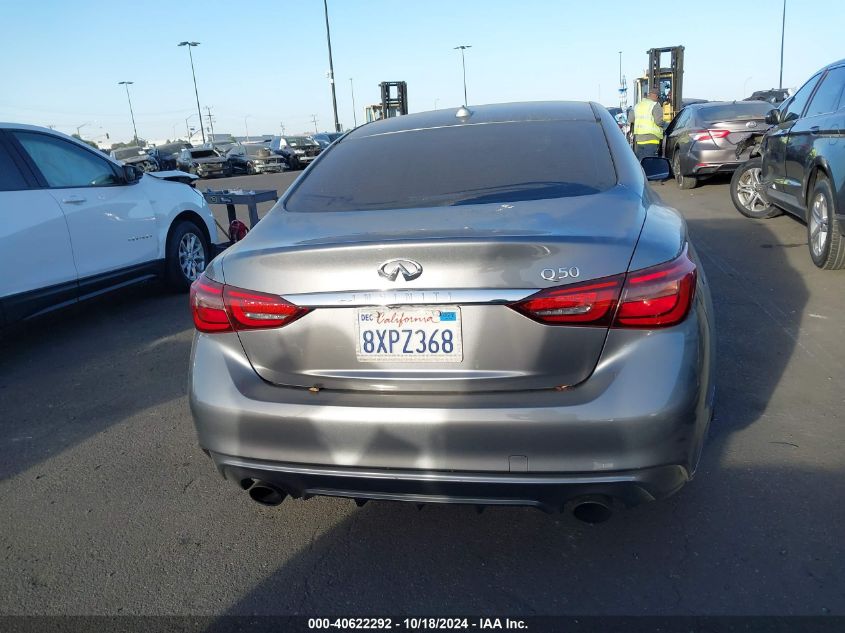 2018 Infiniti Q50 3.0T Luxe VIN: JN1EV7AP3JM352031 Lot: 40622292