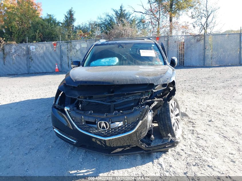 2014 Acura Mdx Technology VIN: 5FRYD4H45EB021052 Lot: 40622335